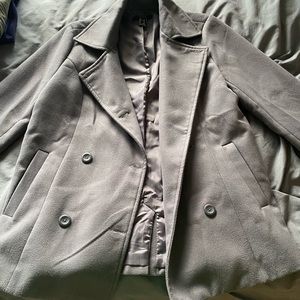 Grey pea coat